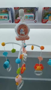 Đồ chơi treo nôi chiếu đèn gặm nướu lục lạc kèm điều khiển kích thích thị giác cho trẻ sơ sinh-Tiệm Nhà Sóc 2023