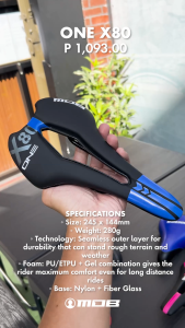 MOB One X80 Road/MTB Saddles