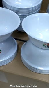 MANGKOK JAGO 12 PCS MURAH BANGET ANTI PECAH - MANGKUK KUAT & TEBAL