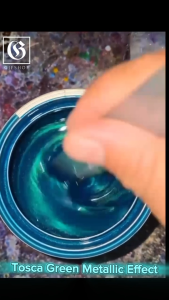 Cat PU Polyurethane City Paint Super High Quality Tosca Green Metallic Effect 1L