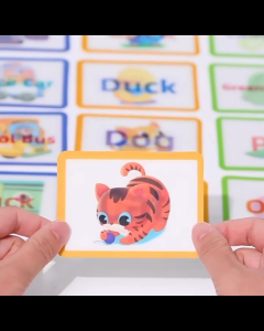 Montessori 3D Flashcards For Kids Early Learning include 100 Cards