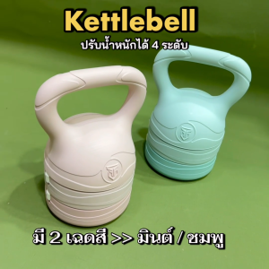 Kettlebell ปรับน้ำหนักได้ 4 ระดับ 2.5 - 6.0 Kg