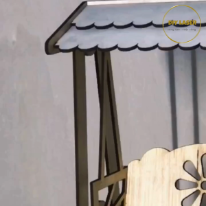 Ghế xích đu gỗ cho chuột hamster hoặc trang trí tiểu cảnh