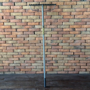 Garden Rake 16 Tines for Gardening ALL-METAL 50-Inch Heavy Duty KALAYKAY