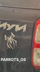 3D Metal Spider Logo Emblem Car Truck Motor Decal Sticker Badge Chrome Spiderman Pelekat Labah-Labah Kereta Phone Deco