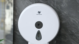 HOL Toilet Paper Roll Holder Wall Mount Adhesive Tissue Box Container No Drill WC Paper Storage Dispenser Round Bathroom Accessories