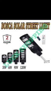 BOSCA 30W 60W 90W 120W 2 Year Warranty Outdoor Solar Induction Integrated Street LED Light With Remote Control BOSCA-S02