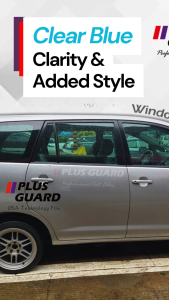 Clear Blue/Greenish Car tint film Clarity night clear vision UV protect heat reject window film PLUS GUARD™