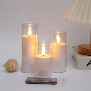 เทียนอิเล็กทรอนิกส์ทําเหมือนจริง ประดับโรงแรมห้องนอน เทียนพลาสติกนําเข้า จากจีน เทียนโรแมนติกตกแต่งทางเดินขอแต่งงาน เทียนปลอมไฟฟ้า