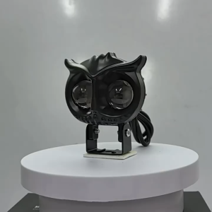 Hot-selling motorcycle led lights white and yellow double light owl external electric car spotlights headlights retrofit led lights and switch sets