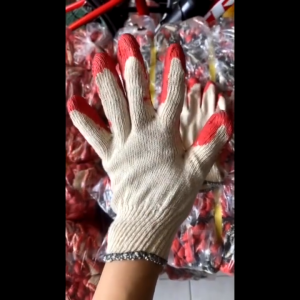 Combo10 đôi găng tay phủ sơn đỏ  bảo hộ lao động  làm vườn tiện lơi siêu rẻ