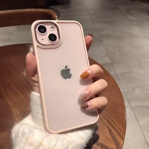 [FN]เคส ไอโฟน7 หรูหรา alloy lens ring +ปุ่มกด เคสขอบสี tpu+acrylic เคส compatible for iphone 7/8 7P/8P 11 12 13 14 Pro max  #17