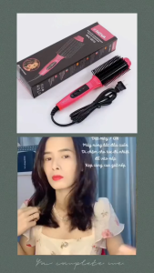 Lược điện 3 trong 1Lược điện uốn cúp chải thắng tóc đa năng Lược Điện Tạo Kiểu Tóc Đa Năng Cao Cấp Uốn Cụp - Uốn Xoăn - Dập Xù Phồng