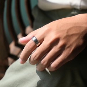 Racabel Astra Ring - Cincin Pria Wanita Titanium Elegan Anti Karat Asli