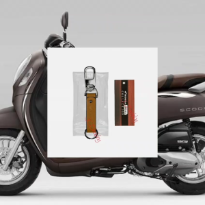 Gantungan Kunci Keychain HONDA Cokelat Original AHM