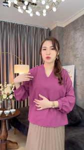 Áo kiểu nữ áo công sở áo sơ mi Áo hãng sale áo phom rộng áo size lớn áo big size