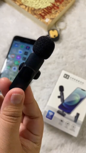 100% ORI CLIP ON MIKROFON WIRELESS K8 FOR TIPE C ANDROID PERFECT REDUCE NOISE MICROPHONE