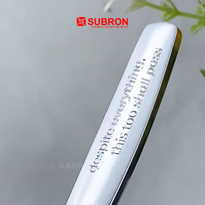 SUBRON 12pcs sendok garpu tebal stainless steel spoon fork 18cm