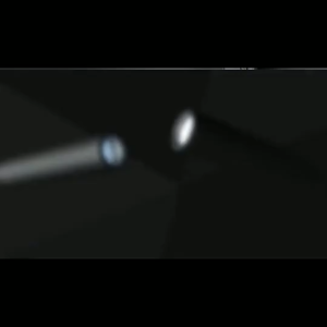 TaffLED Mini Flashlight LED Rechargeable Tahan Air dengan Zoom Teleskopis - Warna Hitam