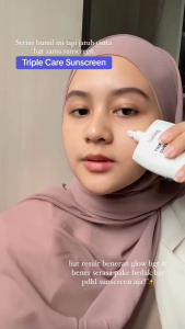 Facetology Triple Care Sunscreen SPF 40 PA+++ Non Comedogenic - Facetology Triple Care Sunscreen  Wajah