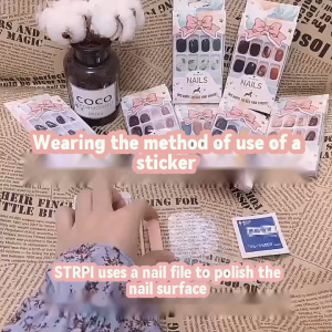 【cho Keo Thạch】Bộ 24 Móng Tay Giả Móng Giả Móng Giả Dài