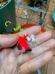 TT73 - Sét 50 đinh nhựa ghim cố định tiểu cảnh kèm keo nến dài 7cm