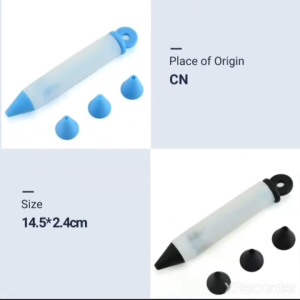 Alat penghias Kue Bahan Silikon / pensil dekorasi cake / spuit mini / pena penghias kue / pen penghias cake silikon