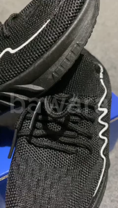 Sepatu Sekolah Anak Breslin D2 Model Slip On Warna Hitam & Garis Putih