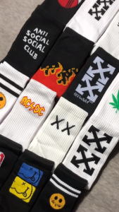 Kaos Kaki Oldschool Motif Skate Merk Panjang Premium - Hosela Project