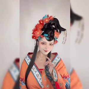 Búi tóc giả tóc dài Thêm tự tạo kiểu cho tóc cổ trang