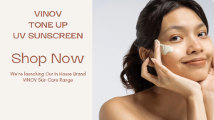 [READY STOCK] Vinov Tone Up UV Sunscreen SPF50+ PA++++ (50ML) (Beige)