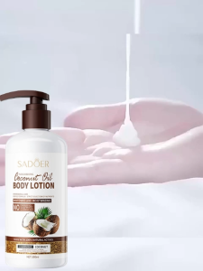 【Harga Diskon】300ml Coconut Oil Body Lotion Healthy White Body Lotion Coconut Oil Moisturizing Whitening Body Lotion Refreshing Perfume Body Cream Nilai yang bagus