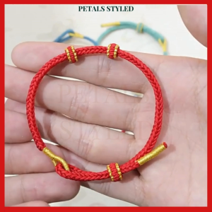 【PETALS_STYLED】 Handmade Adjustable Charm Rope Bracelet 3MM Thick