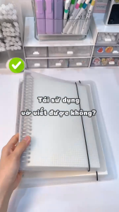 Vỏ bìa bọc vở còng giấy B5 journal bullet binder 26 chấu tạo sổ tay planner viết học sinh rẻ cute