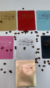 50pcs Coffee Powder Packaging Drip Coffee Bag Sealed Aluminum Foil Storage Pouches