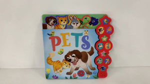 Cute Pets & Animals 10 Buttons Sound Book For Kids & Toddlers To Learn (Hardcover)
