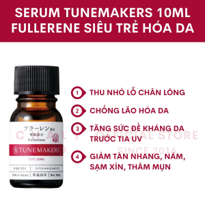 Serum Tunemakers Fullerene trắng da ngăn lão hoá 10ml của Nhật