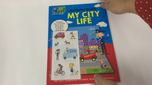 Play & Learn My City Life Activity Book with Pop Up Stickers and Cut-Outs for Kids