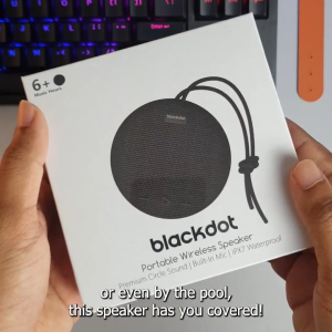 Blackdot Pancake Wireless Speakers With In-built Mic Premium Audio High Bass & Waterproof Black Dot Pancake Speaker Sound Speaker - Lazada