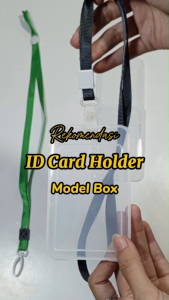 ID Card Holder Card Frame ID Card NameTag Model Box Perlengkapan kantor