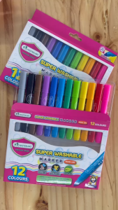 ปากกาเมจิก Super Markers Masterart ชนิดล้างออกได้ 1กล่อง/12สี