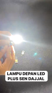 Paket Hemat Lampu Motor H6 LED 2 Sisi Plus Lampu Sein Dajjal 30 Mata Sen Kedip LED Super Terang Depan Belakang Universal Semua Motor MJ55
