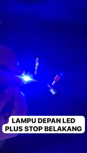 Paket Lampu LED Depan H6 2 Sisi Bebek & Lampu Stop Belakang 30 Mata LED