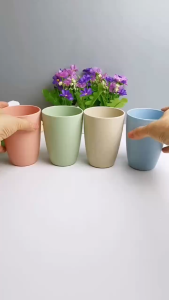 COD WHEAT STRAW CUP / GELAS MINUM PLASTIK JERAMI GANDUM CANGKIR WARNA SERBAGUNA