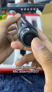 2pc Mic Charger Wireless Profesional Cas USB ADVANCE 207 - Double Microphone Wireless Berkualitas - Mic Double Wireless / Mikrofon Genggam / Mic Karaoke / 2 Mic Tanpa Kabel | FSS