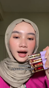 𝗝𝗨𝗡𝗞𝗜𝗘 𝗠𝗔𝗞𝗘𝗨𝗣 - Dazzle Me Lip Tint Juicy Punch Liptint Korea Mattedorable Long Lasting