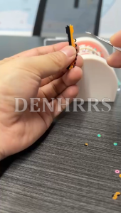 [Two Tone]20Sticks 320Pcs/Box Dental Dual Color Elastic Ligature Ties Rubber Bands Orthodontic Rings for Teeth Braces Brackets