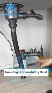 Cổng cắm đa năng tích hợp đường ống thoát nước nhà bếp (Chậu rửa bát máy giặt máy rửa bát máy lọc điều hòa...)