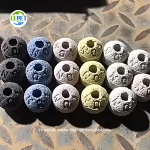 LEPET 5D Nano Bio Sphere Ball Media Filter Infrared Bacteria Ring Aquarium 500G-RANDOM