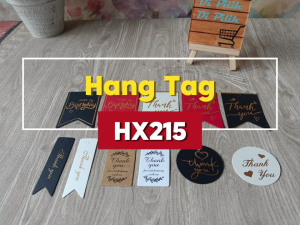 HX215 [10 pcs] Hang Tag Terima Kasih & Happy Birthday Bingkisan Kado Paket FREE Tali Pengikat